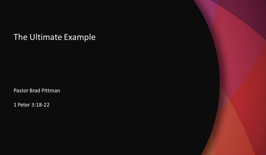 The Ultimate Example The Ultimate Example