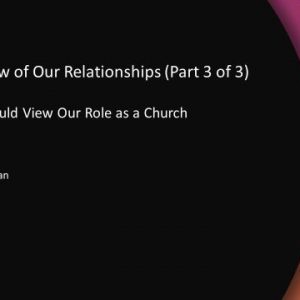 A Right View of Our Relationships (Part 3 of 3)