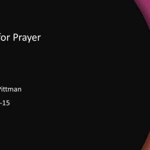 A Guide for Prayer